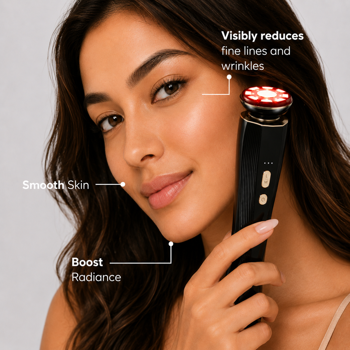 ELMAFY LumaLift | Red Light Therapy & Vibration Device for Face