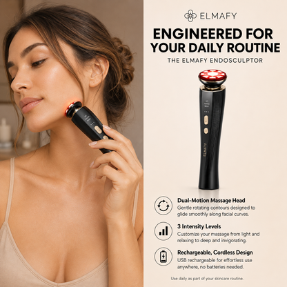 ELMAFY LumaLift | Red Light Therapy & Vibration Device for Face